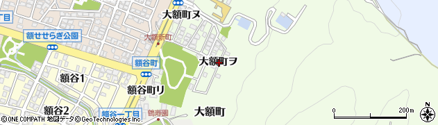 石川県金沢市大額町ヲ周辺の地図
