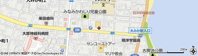 筑波銀行大みか支店 ＡＴＭ周辺の地図