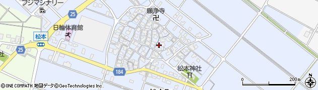 石川県白山市松本町80周辺の地図