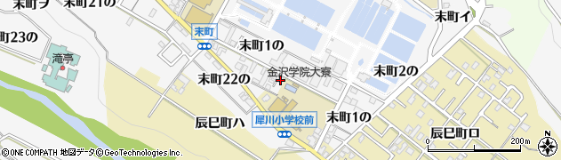 石川県金沢市末町（１の）周辺の地図