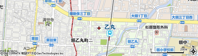 石川県金沢市額乙丸町ニ206周辺の地図