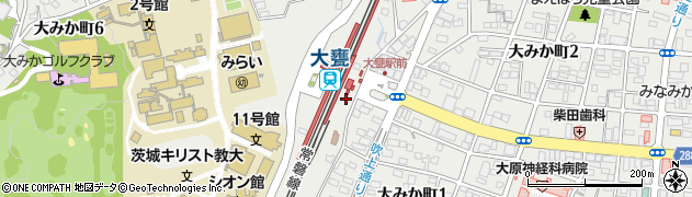 茨城県警察本部　日立警察署大みか交番周辺の地図