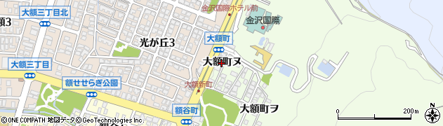 石川県金沢市大額町（ヌ）周辺の地図