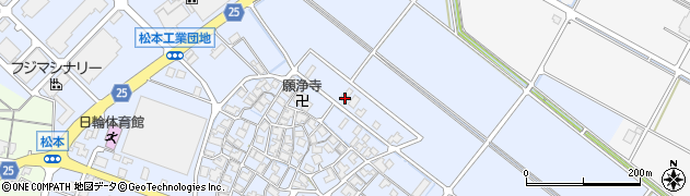 石川県白山市松本町1254周辺の地図