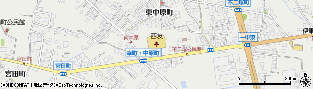 西友大町店クリーニング部周辺の地図