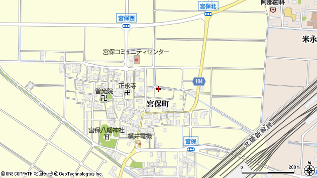〒924-0061 石川県白山市宮保町の地図