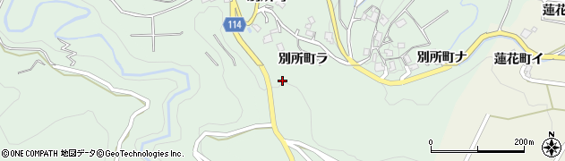 石川県金沢市別所町ヲ135周辺の地図