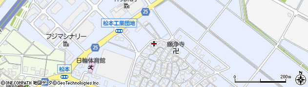 石川県白山市松本町134周辺の地図