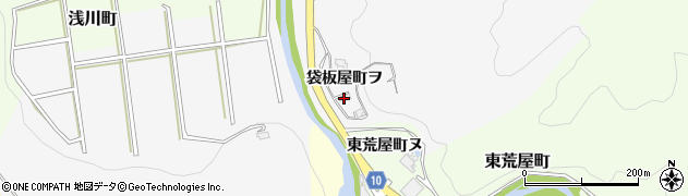 石川県金沢市袋板屋町（ヲ）周辺の地図