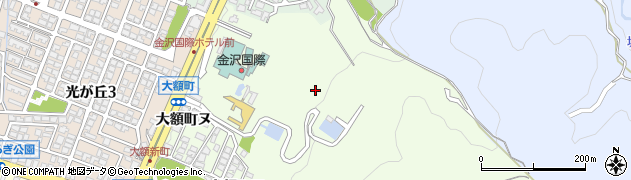 石川県金沢市大額町周辺の地図