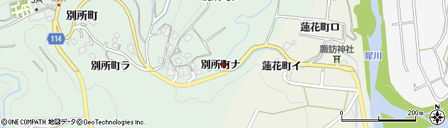 石川県金沢市別所町（ナ）周辺の地図