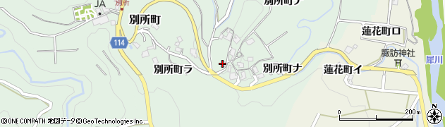 石川県金沢市別所町（ヲ）周辺の地図