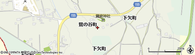 栃木県宇都宮市鷺の谷町周辺の地図
