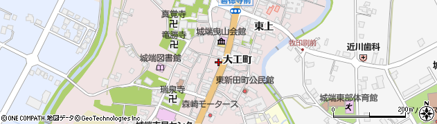 富山県南砺市城端周辺の地図