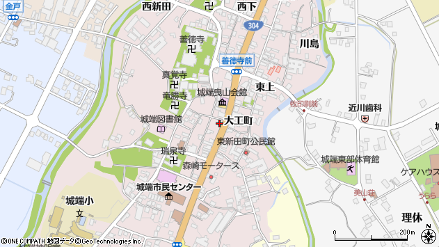 〒939-1854 富山県南砺市城端栄町の地図