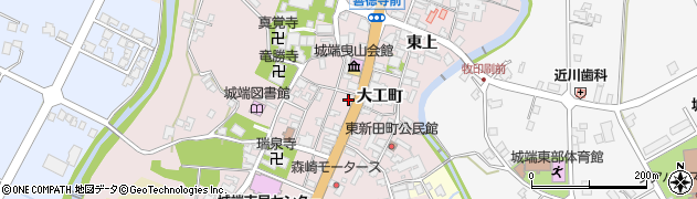富山県南砺市城端周辺の地図