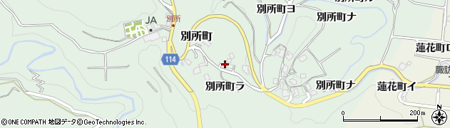 石川県金沢市別所町ヲ113周辺の地図
