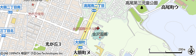 石川県金沢市大額町ル周辺の地図