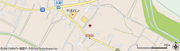 栃木県鹿沼市久野749周辺の地図