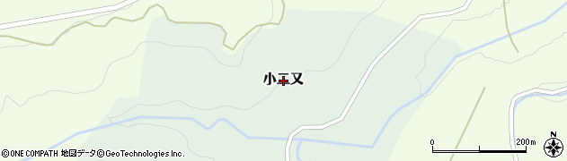 富山県南砺市小二又周辺の地図