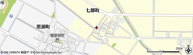 石川県白山市七郎町周辺の地図