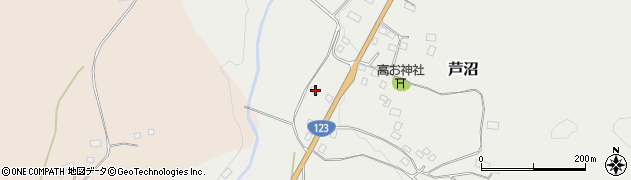栃木県芳賀郡益子町芦沼691周辺の地図