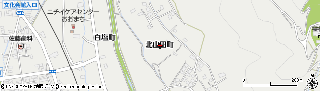 長野県大町市大町北山田町周辺の地図