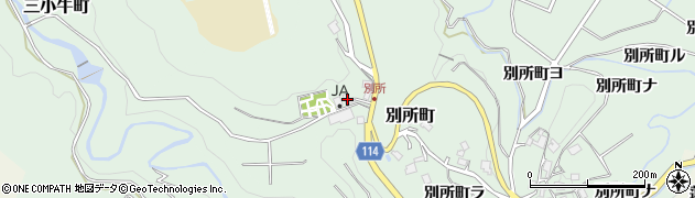 石川県金沢市別所町ツ周辺の地図