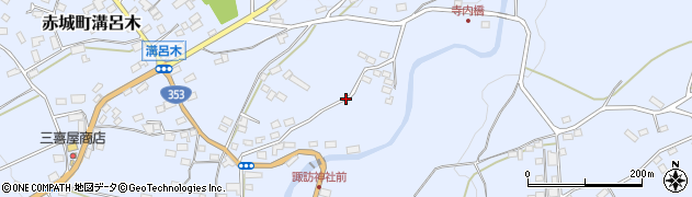 群馬県渋川市赤城町溝呂木周辺の地図