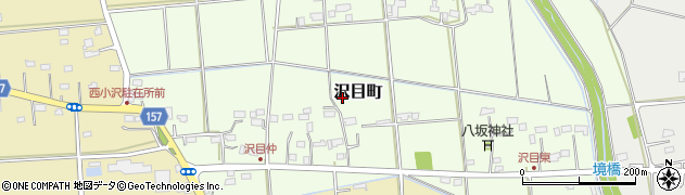 茨城県常陸太田市沢目町周辺の地図