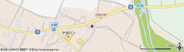 栃木県鹿沼市久野815周辺の地図
