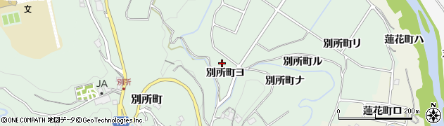石川県金沢市別所町（ヨ）周辺の地図