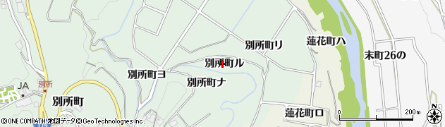 石川県金沢市別所町（ル）周辺の地図