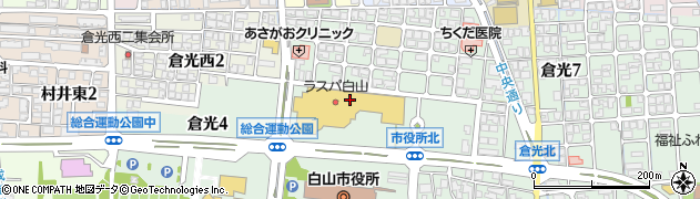 株式会社宮崎クリーニング社　ラスパ白山店周辺の地図
