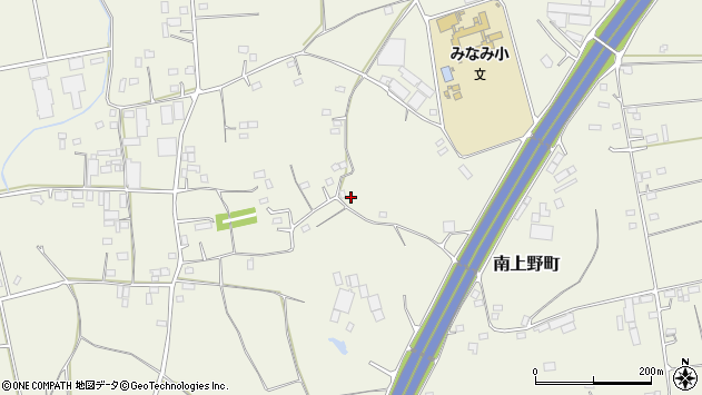 〒322-0531 栃木県鹿沼市南上野町の地図