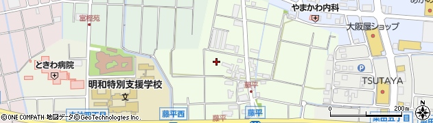 石川県野々市市藤平周辺の地図