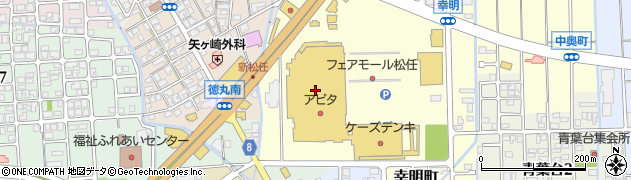 圓八あんころ　アピタ松任店周辺の地図