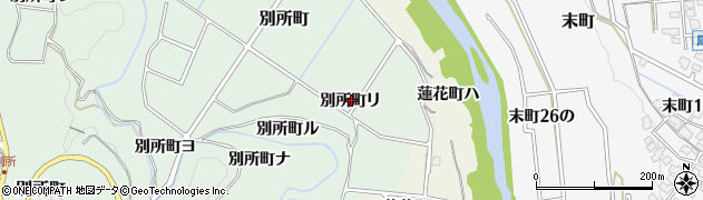 石川県金沢市別所町（リ）周辺の地図