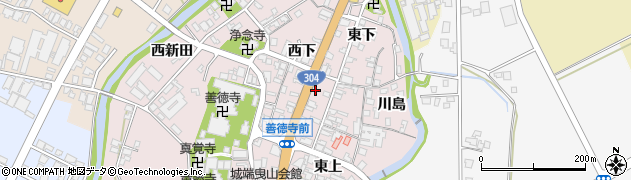 富山県南砺市城端166周辺の地図
