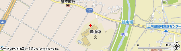 常陸太田市立峰山中学校周辺の地図