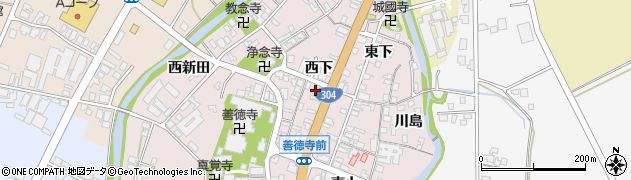 富山県南砺市城端180周辺の地図