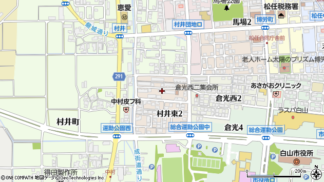 〒924-0031 石川県白山市村井東の地図