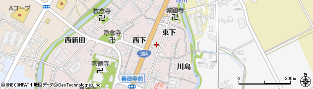 富山県南砺市城端130周辺の地図