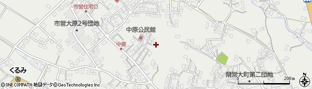 長野県大町市大町（中原町）周辺の地図