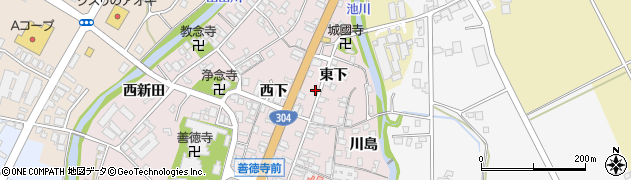 富山県南砺市城端134周辺の地図