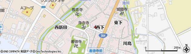 富山県南砺市城端212周辺の地図