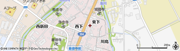 富山県南砺市城端135周辺の地図