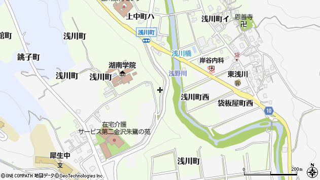 〒920-1145 石川県金沢市浅川町の地図