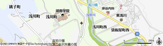 石川県金沢市浅川町周辺の地図
