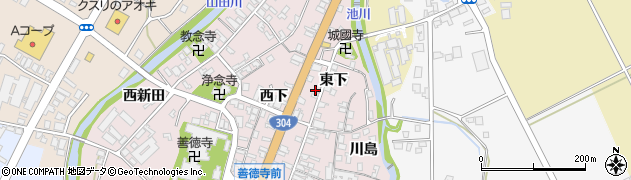 富山県南砺市城端136周辺の地図